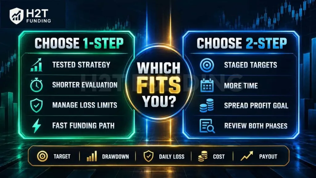 1-Step vs 2-Step Challenge: What Should I Choose