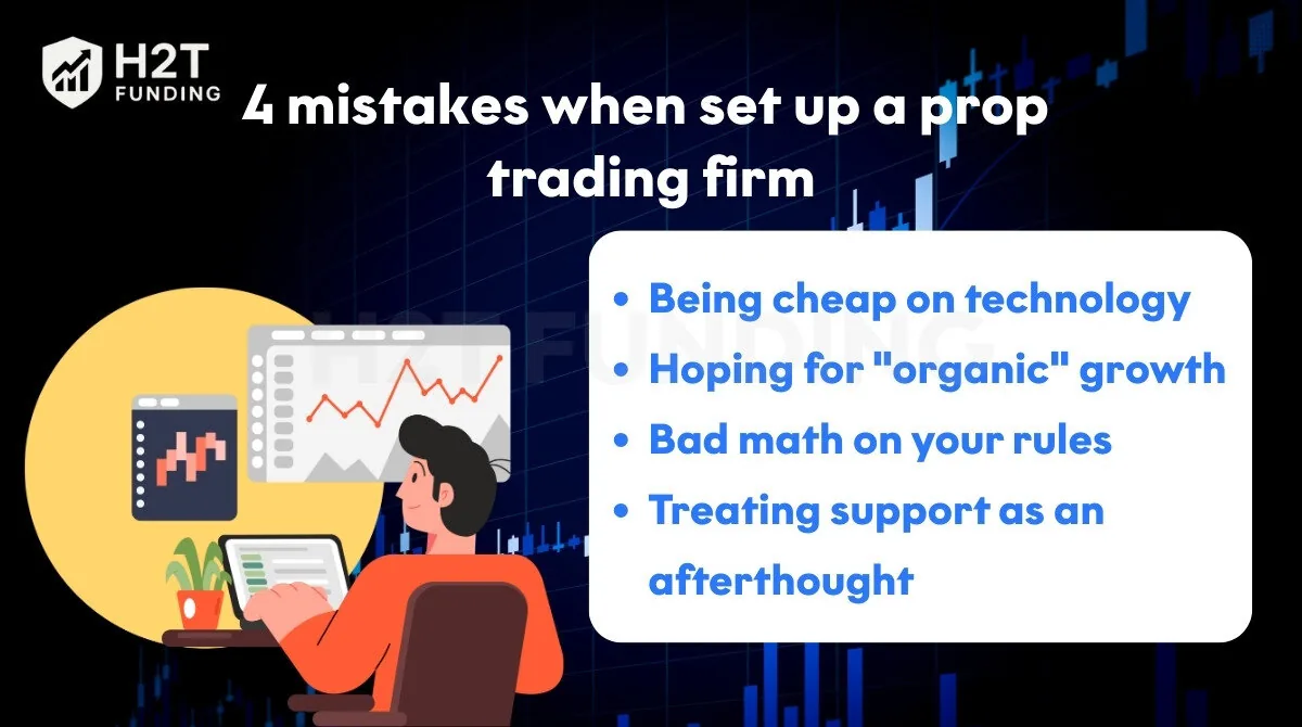 4 popular mistakes when start to set up a prop trading firm