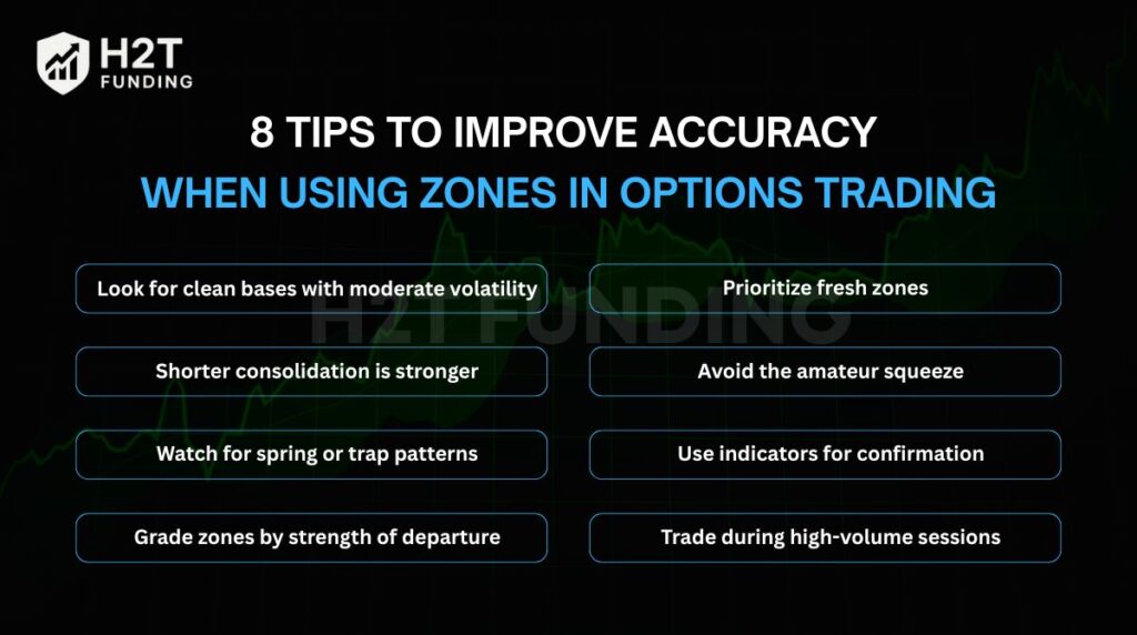 8 tips to improve accuracy when using zones in options trading