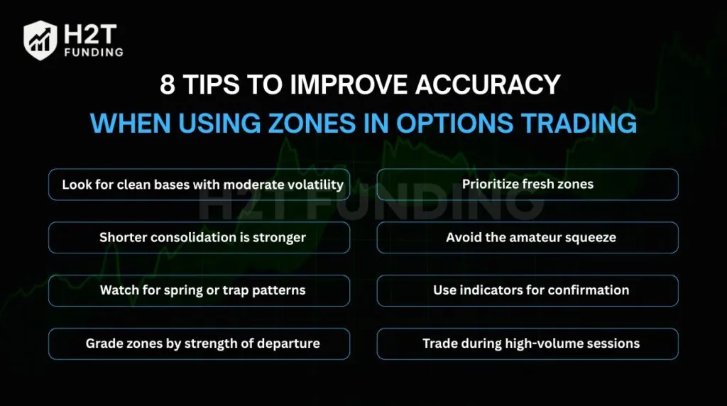 8 tips to improve accuracy when using zones in options trading