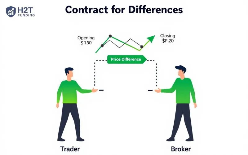 A Contract for Differences (CFD) is an agreement between you and your broker