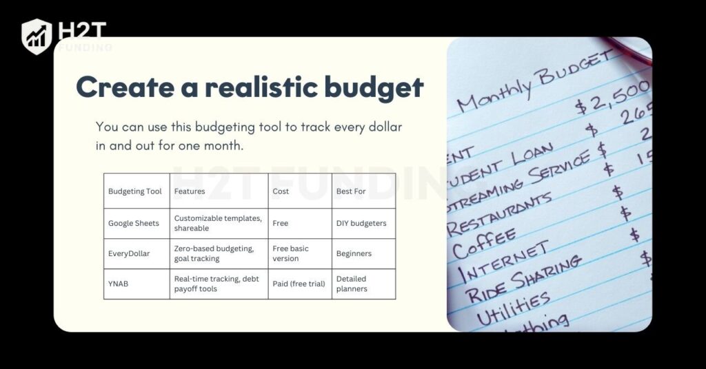 A budget is the foundation of frugal living, giving you control over your finances