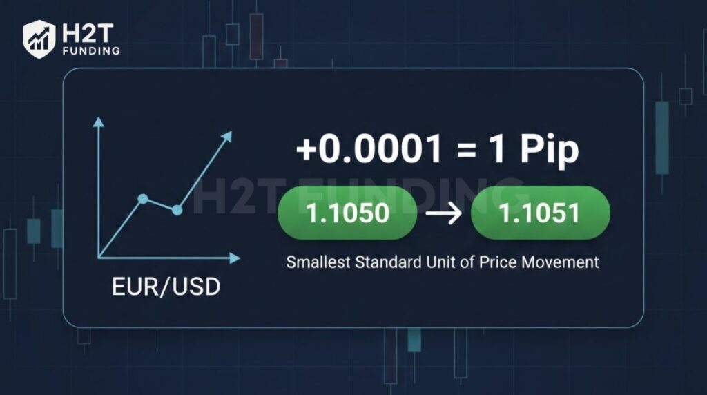 A pip is the smallest standard unit for measuring a price change in the forex market