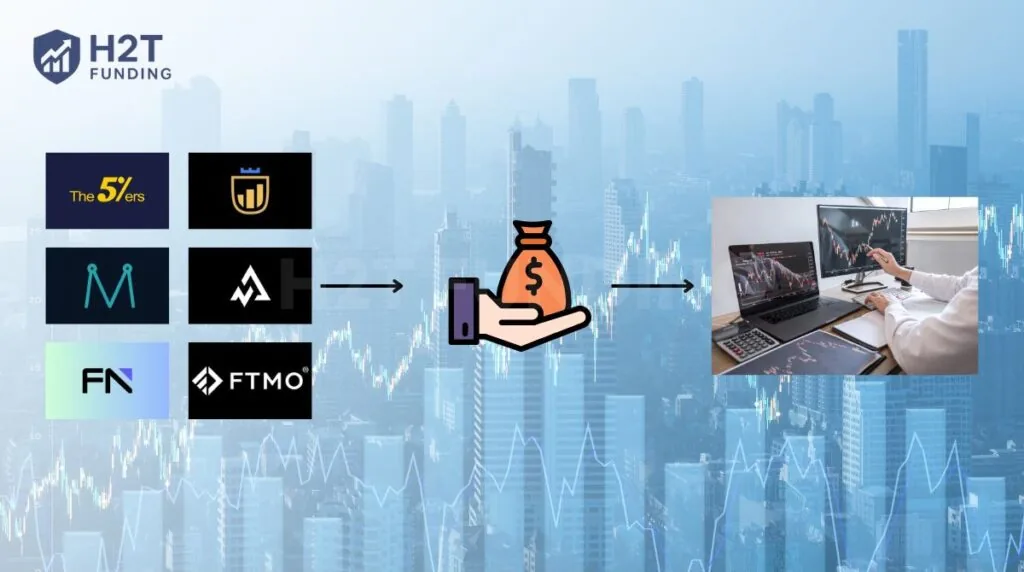 A prop firm lets traders use its capital and share profits