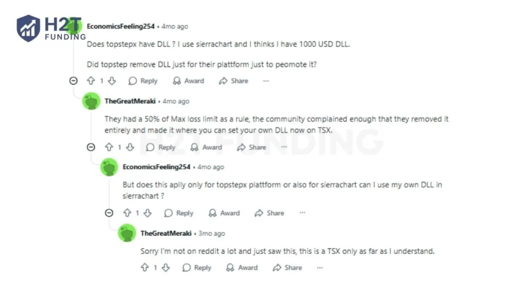 A separate discussion highlighted how TopstepX removed its fixed daily loss rule