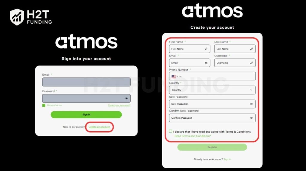 Accessing the Atmos dashboard
