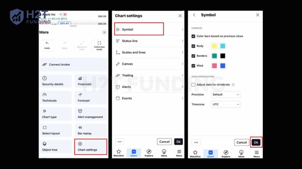 Adjusting settings on Android & iOS