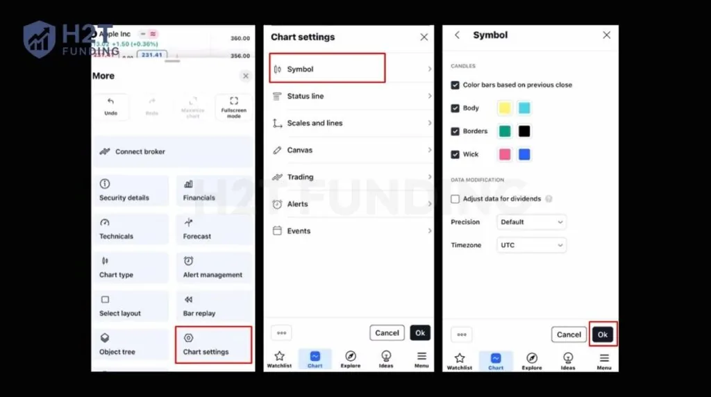 Adjusting settings on Android & iOS