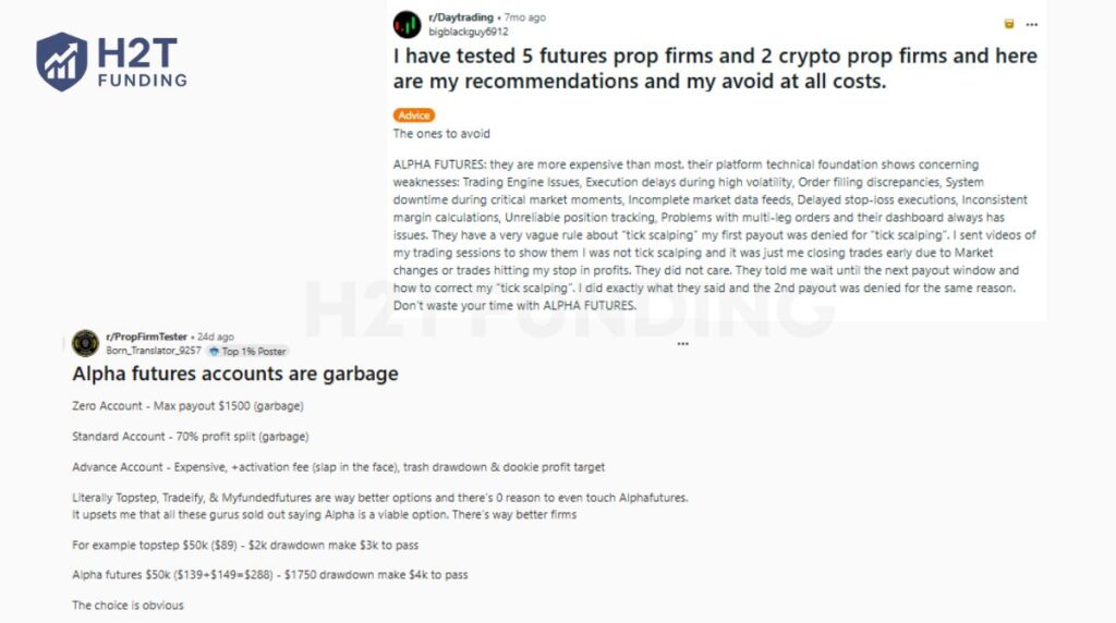 Alpha Futures Reddit reviews
