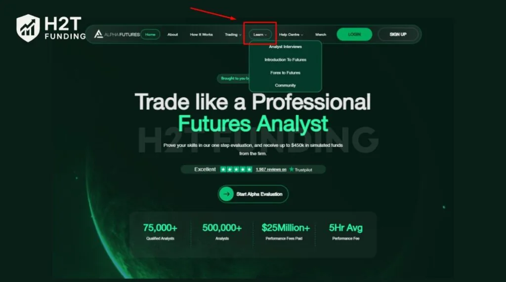 Alpha Futures invests heavily in trader development, aiming to build long-term partnerships