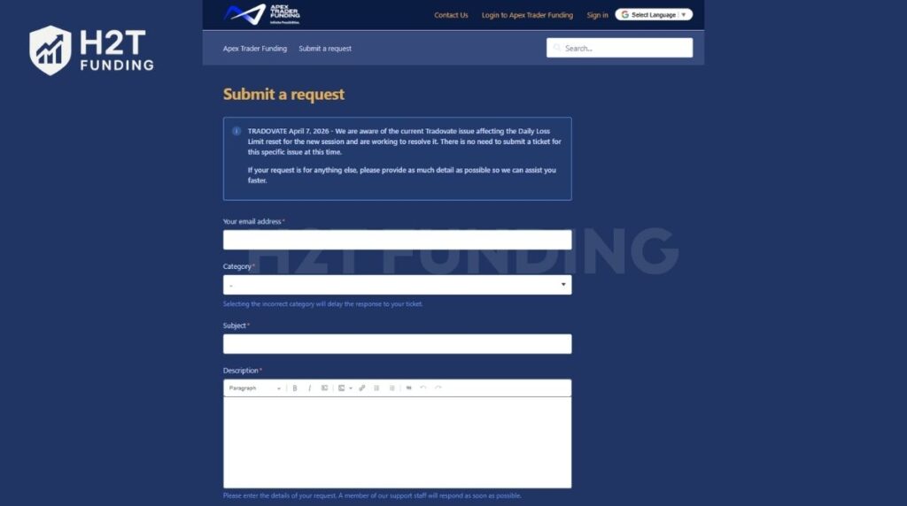 Apex Trader Funding customer service