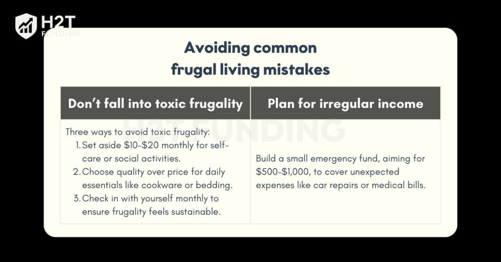 Avoiding common frugal living mistakes
