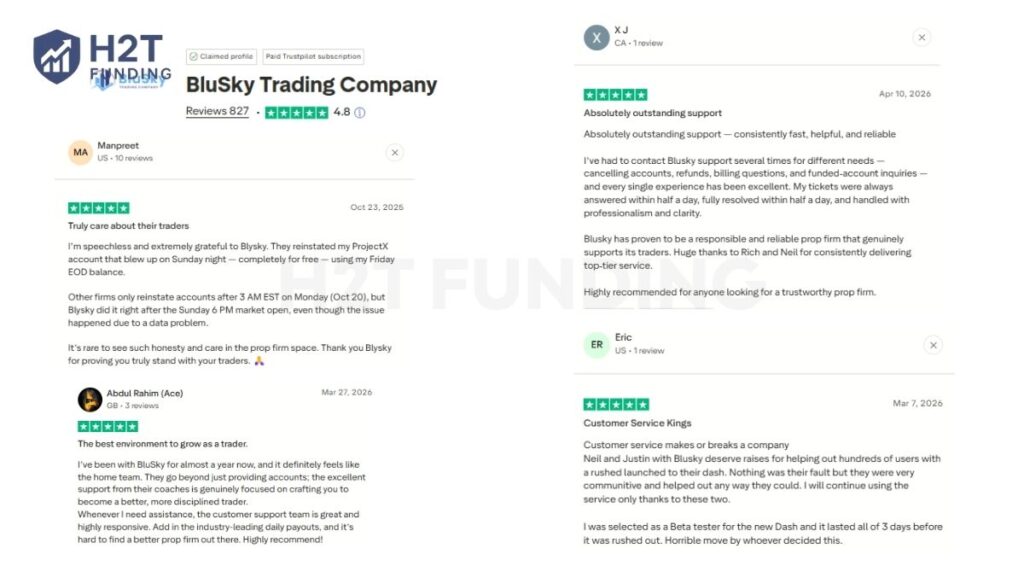 BluSky currently maintains an impressive 4.8/5 rating on Trustpilot
