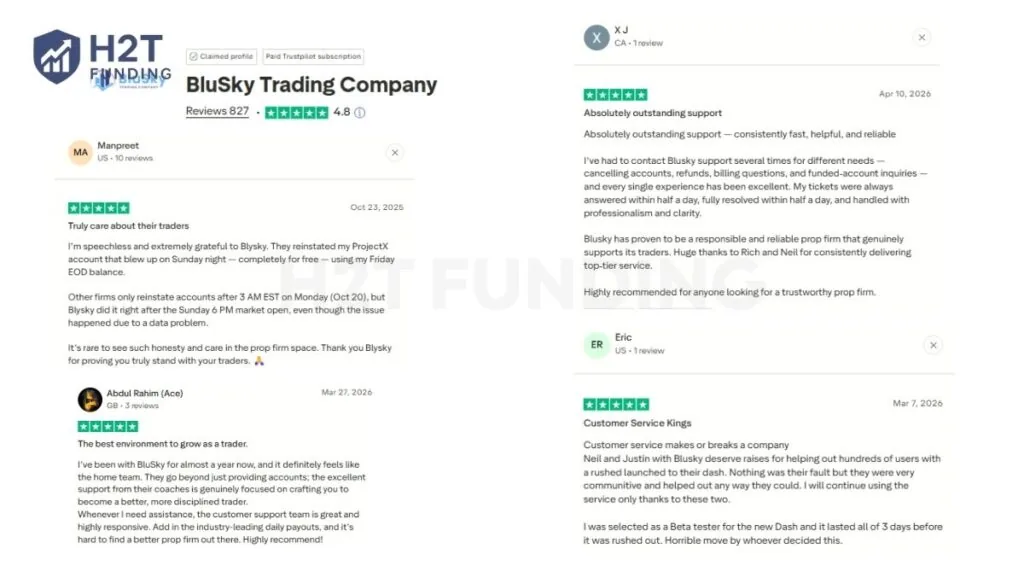 BluSky currently maintains an impressive 4.8/5 rating on Trustpilot
