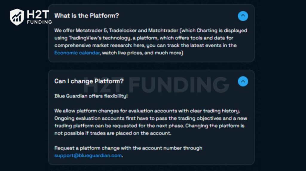 Blue Guardian trading platform
