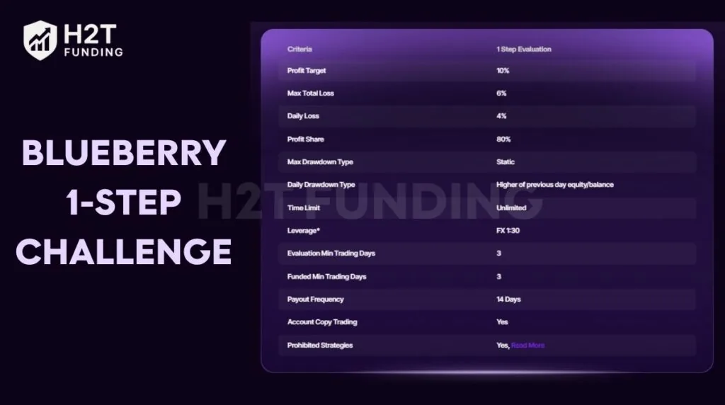 Blueberry 1-step challenge