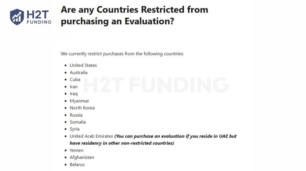 Blueberry Funded restricted countries