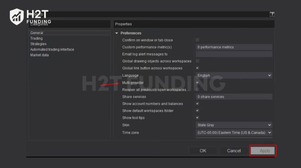 Check the box labeled Multi-provider