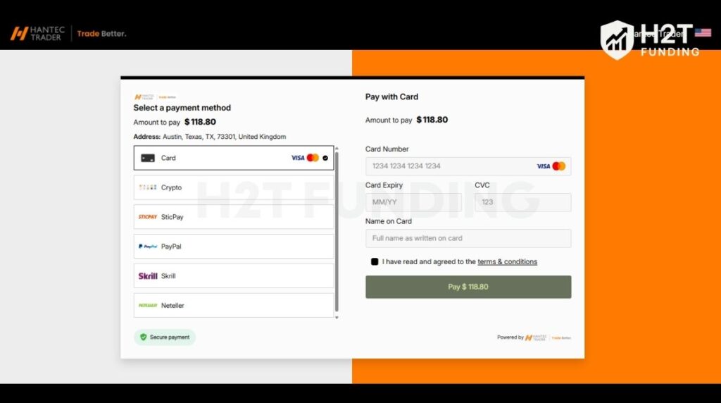 Choose a payment method