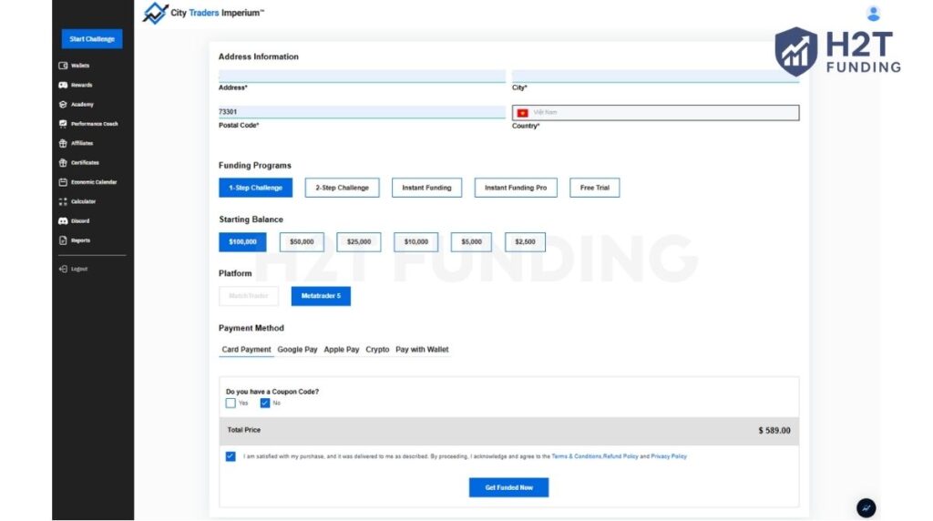 Choose your funding program and platform