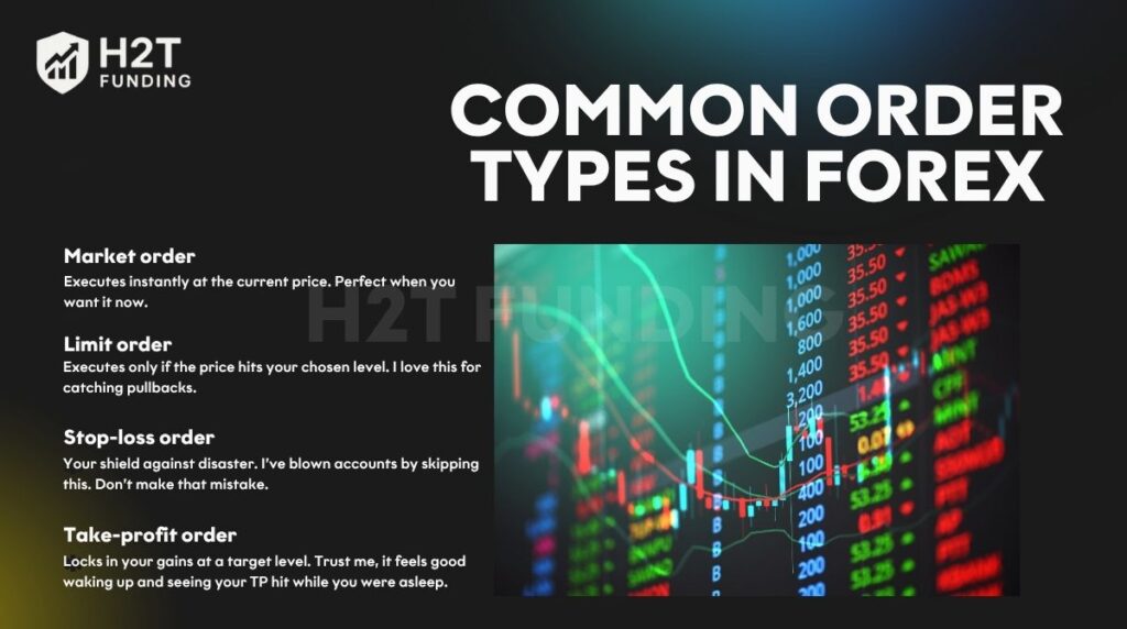 Common order types in forex