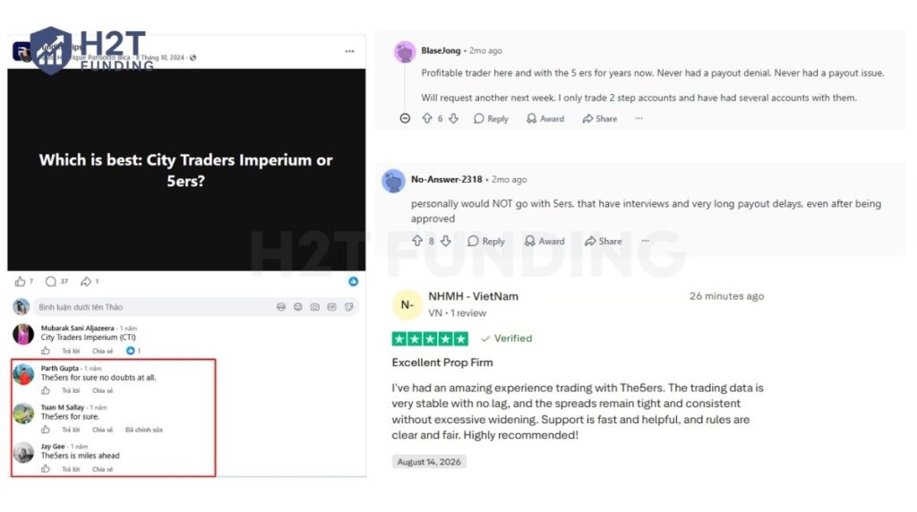 Community feedback on The5ers, including payout praise and delay concerns