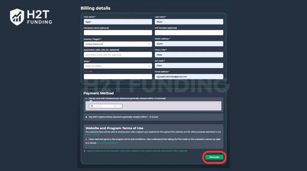 Complete billing and payment