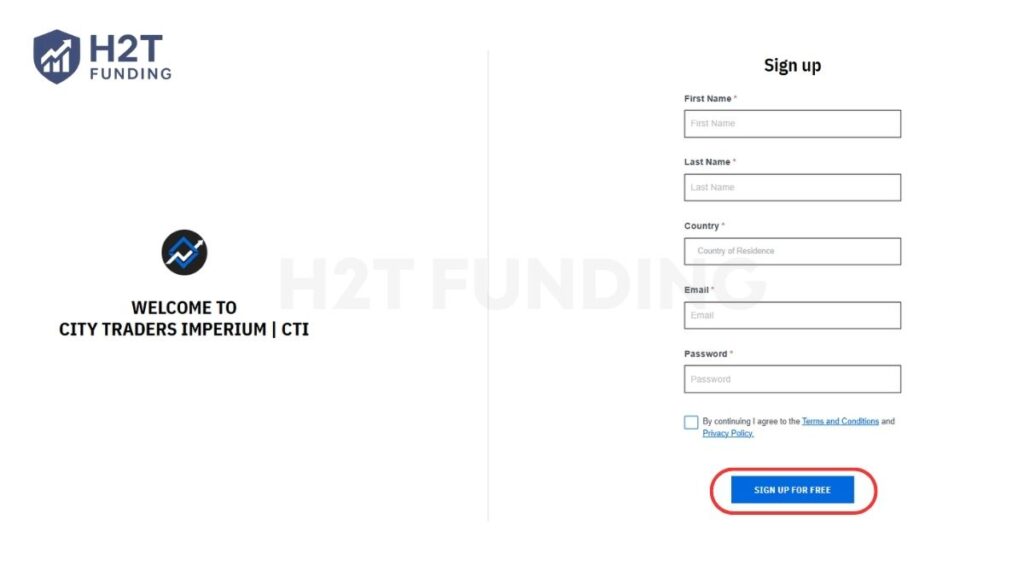 Complete the sign-up form