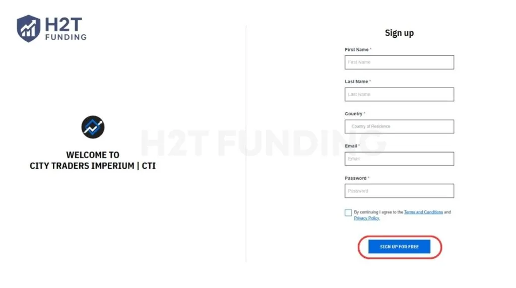 Complete the sign-up form