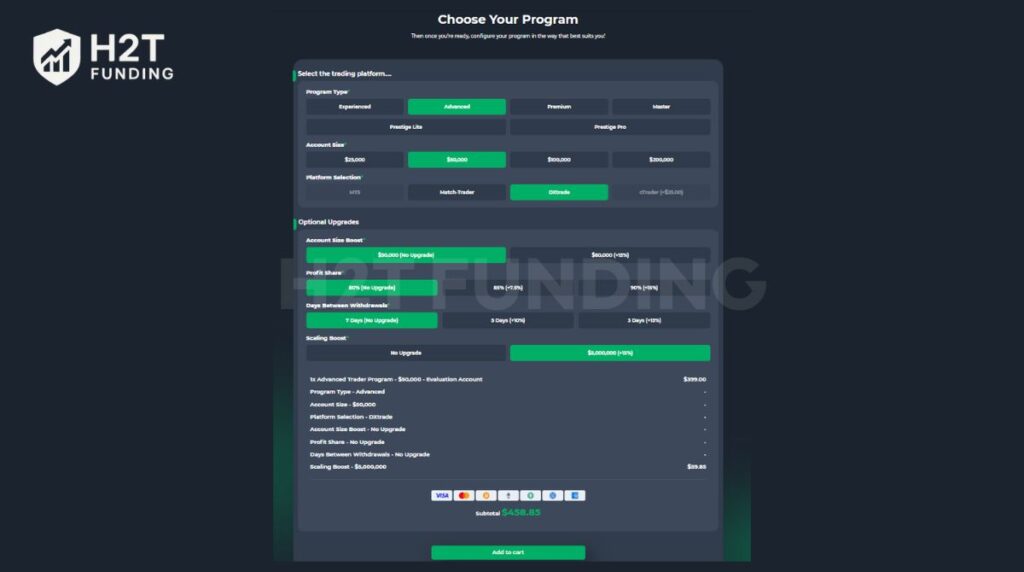 Configure your program settings
