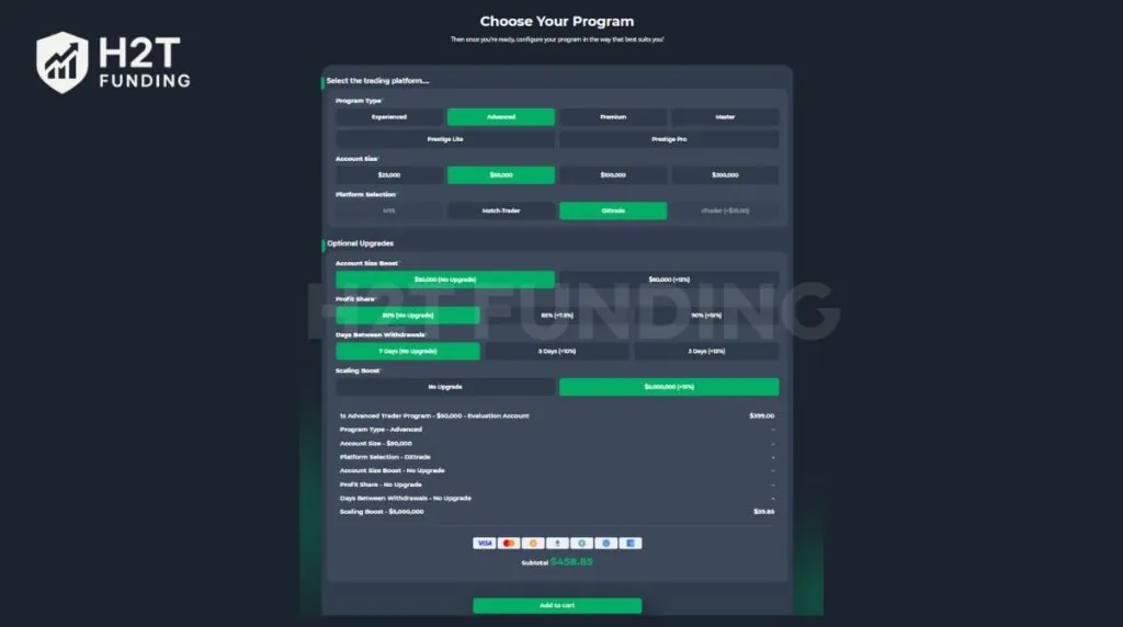 Configure your program settings