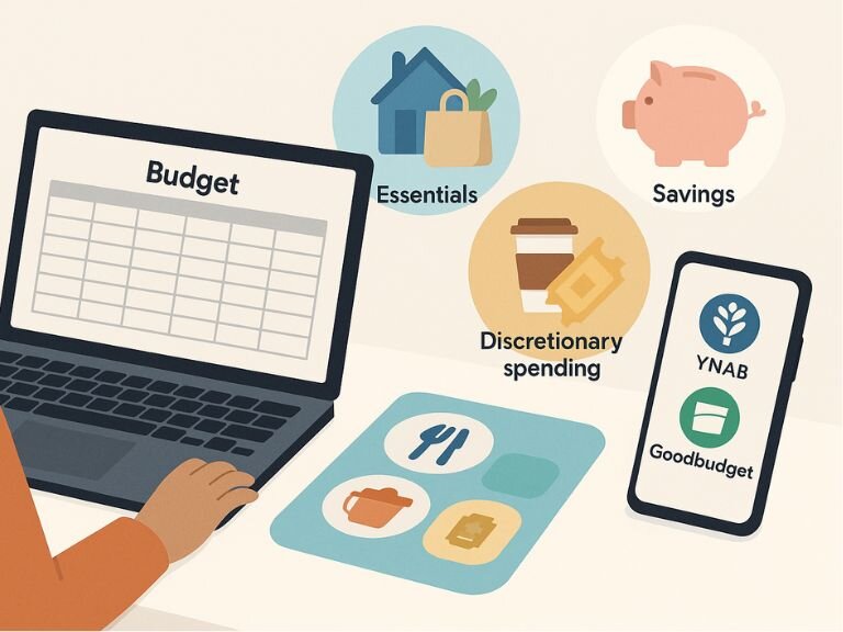 How to stop overspending - Create a realistic budget