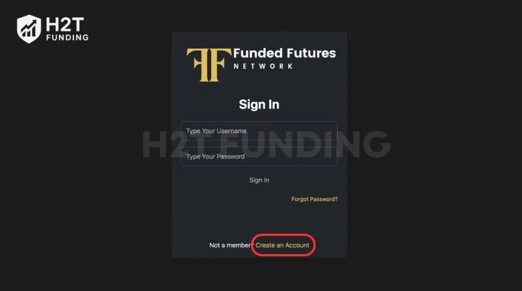 Create your account profile