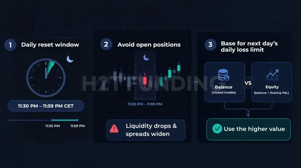 Daily loss calculation process