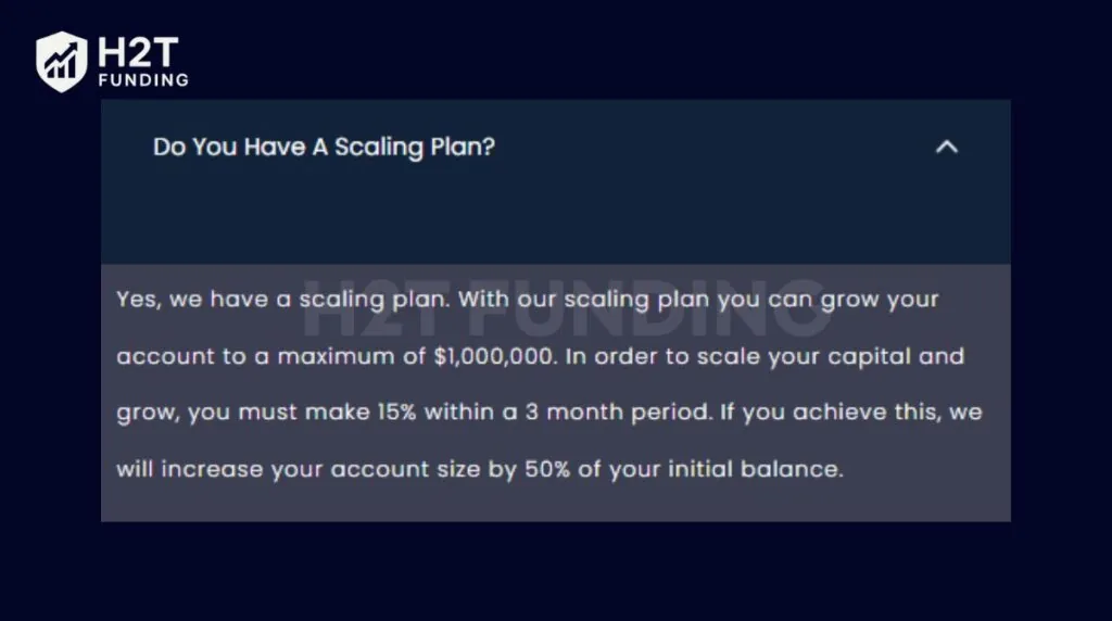 Direct Funded Trader scaling plan