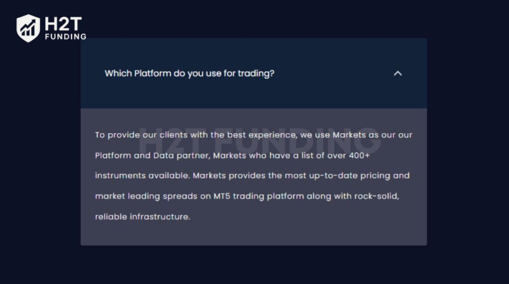 Direct Funded Trader trading platform