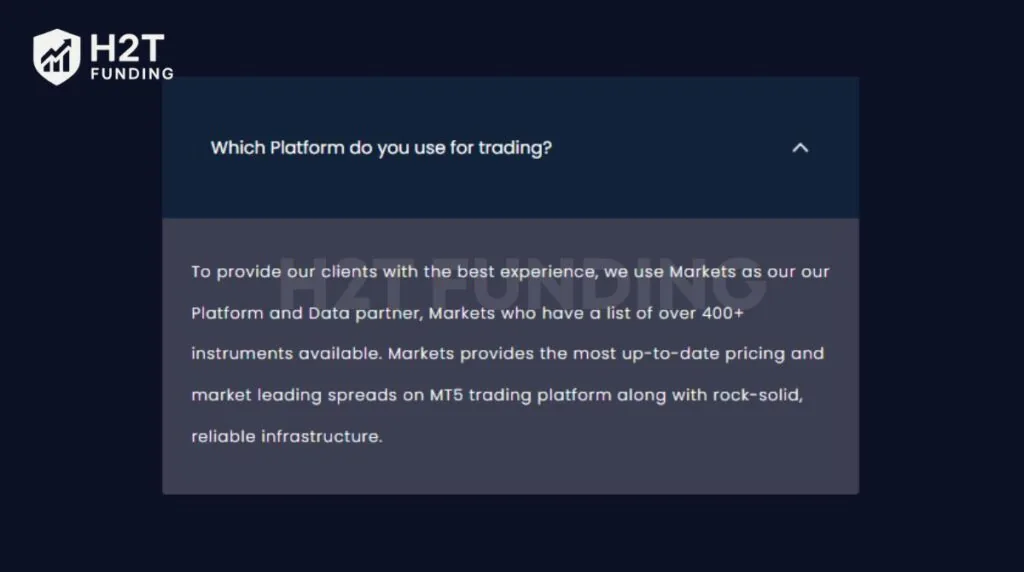Direct Funded Trader trading platform