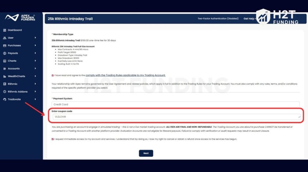 Enter your coupon code at checkout