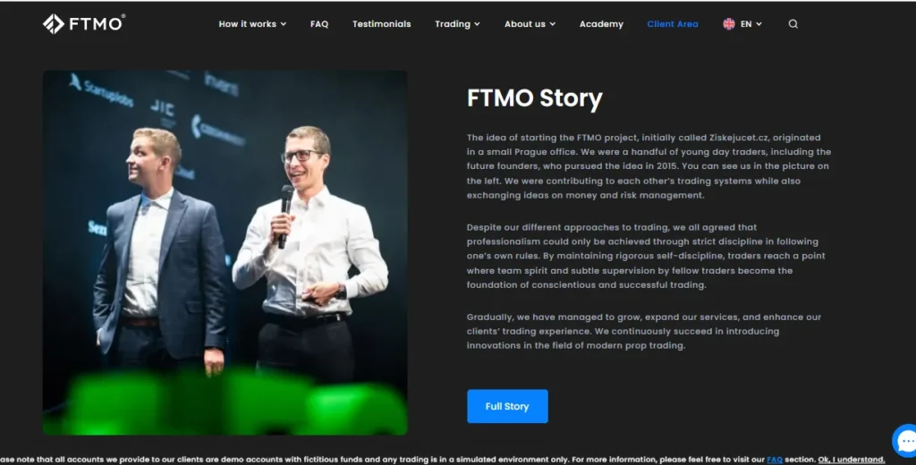 FTMO – The industry leader with global recognition