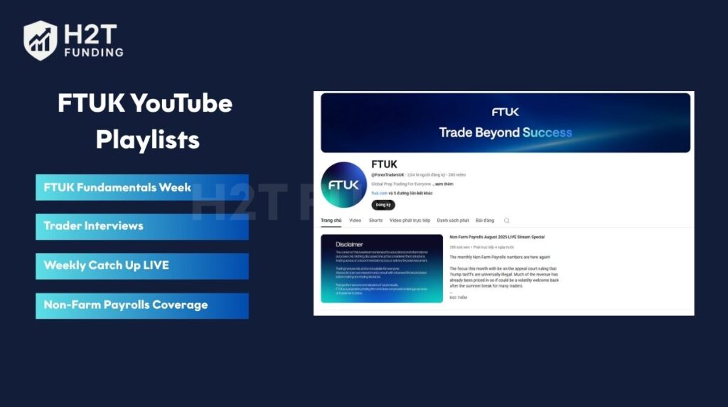 FTUK also maintain an active YouTube channel