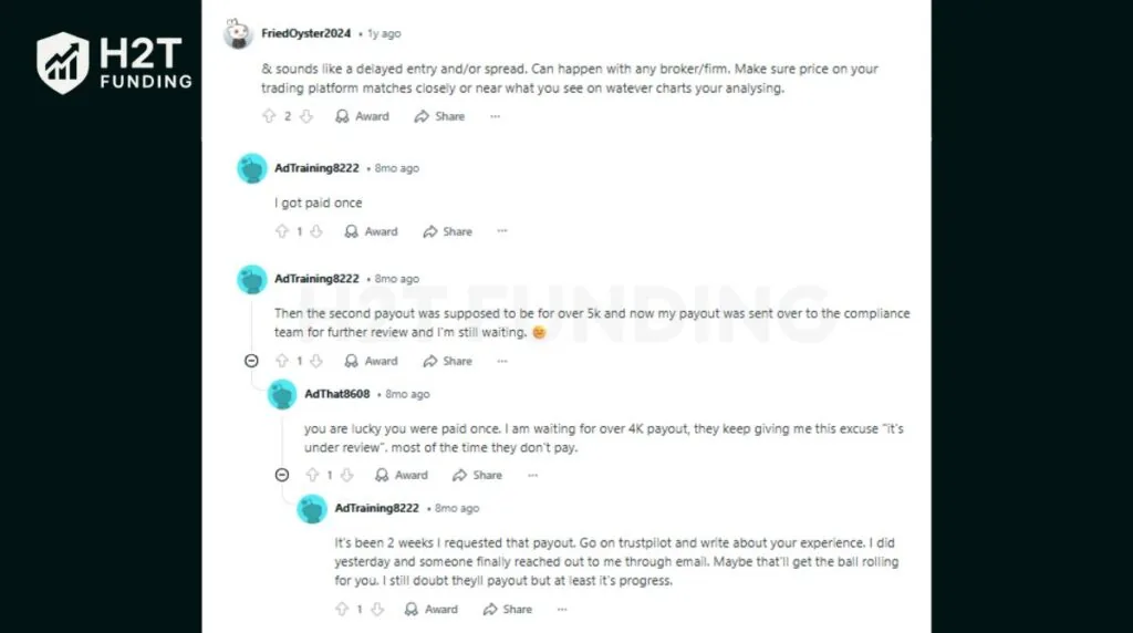 FXRK Reddit reviews