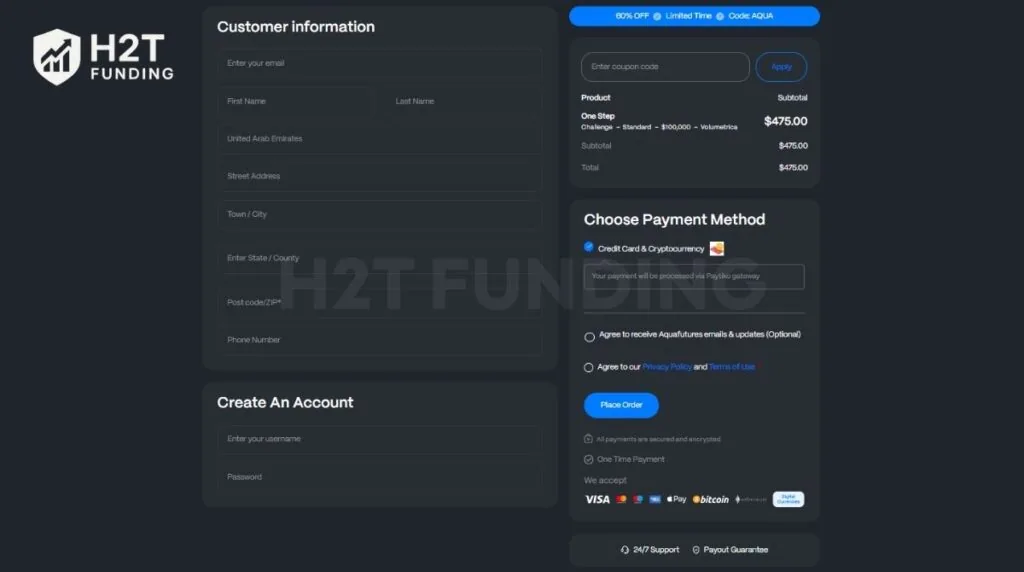 Fill in your billing information to complete payment