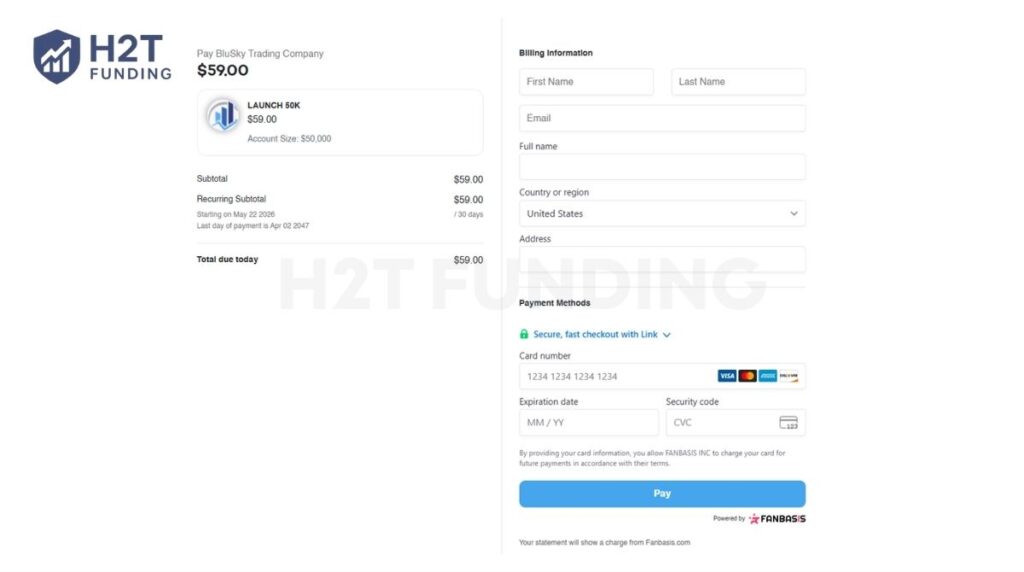 Finalize payment and access credentials