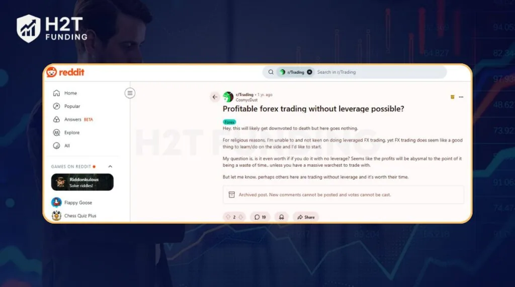 Forex no leverage discussion Reddit