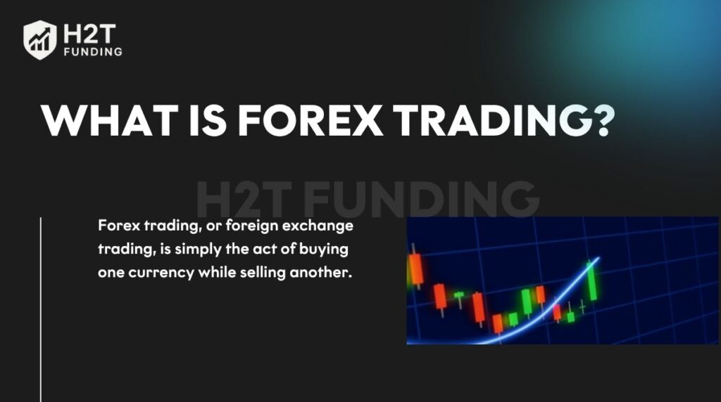 Forex trading is simply the act of buying one currency while selling another