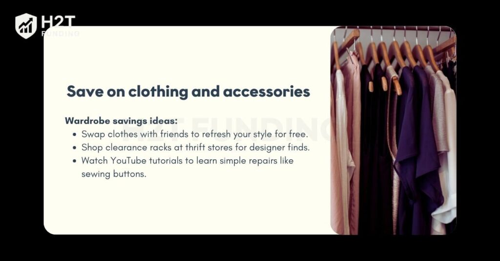 Frugal shopping for clothes supports extreme frugal living by keeping costs low