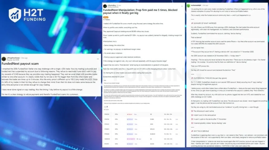 Funded Next payout rules Reddit 
