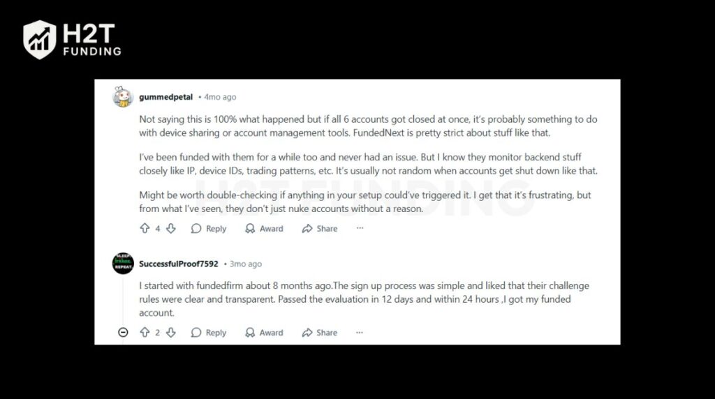 FundedNext Reddit Overview