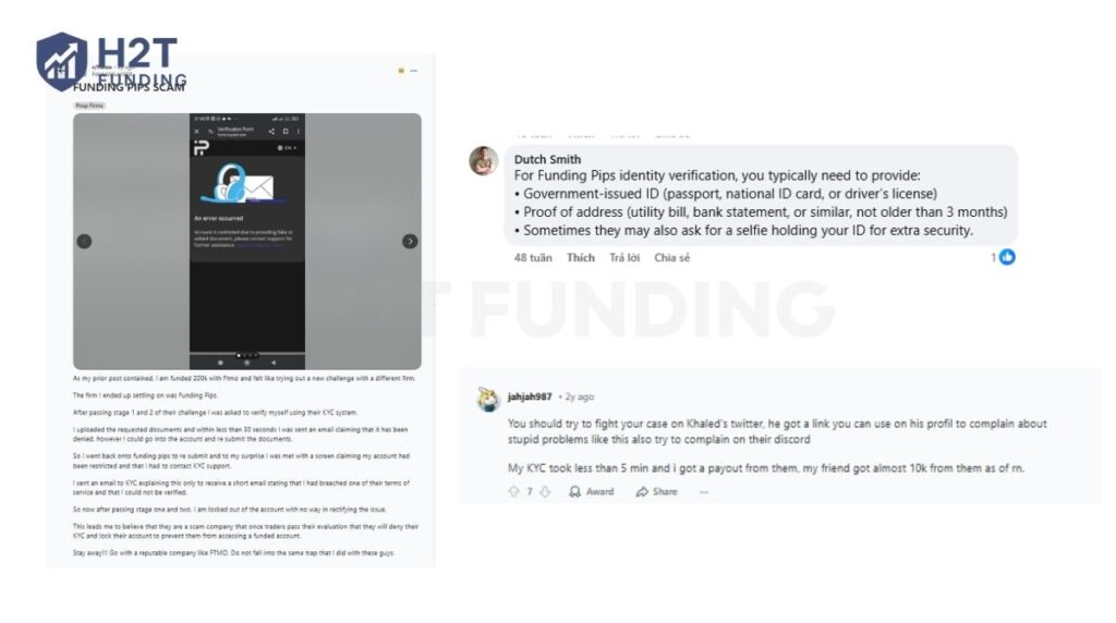 Funding Pips community feedback