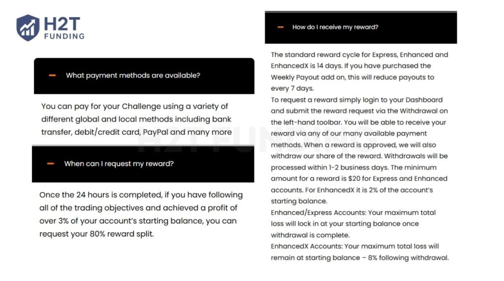 Hantec Trader payout rules
